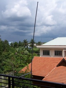 Vue globale de l'antenne colinéaire VHF