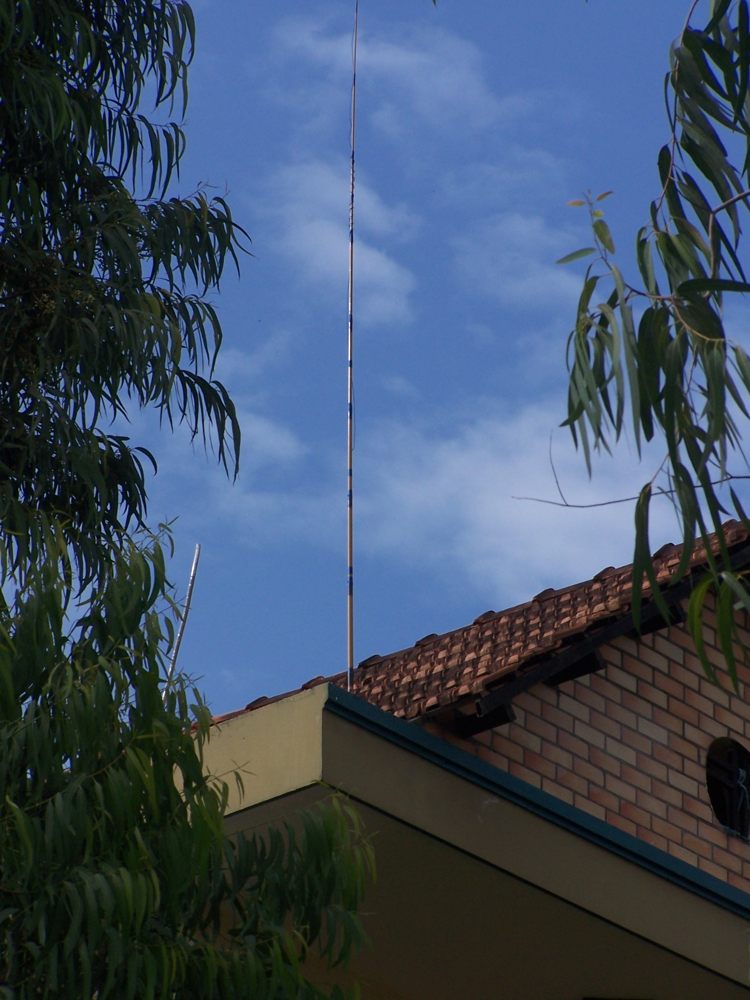 Antenne quart d'onde verticale canne à pêche bande 20m