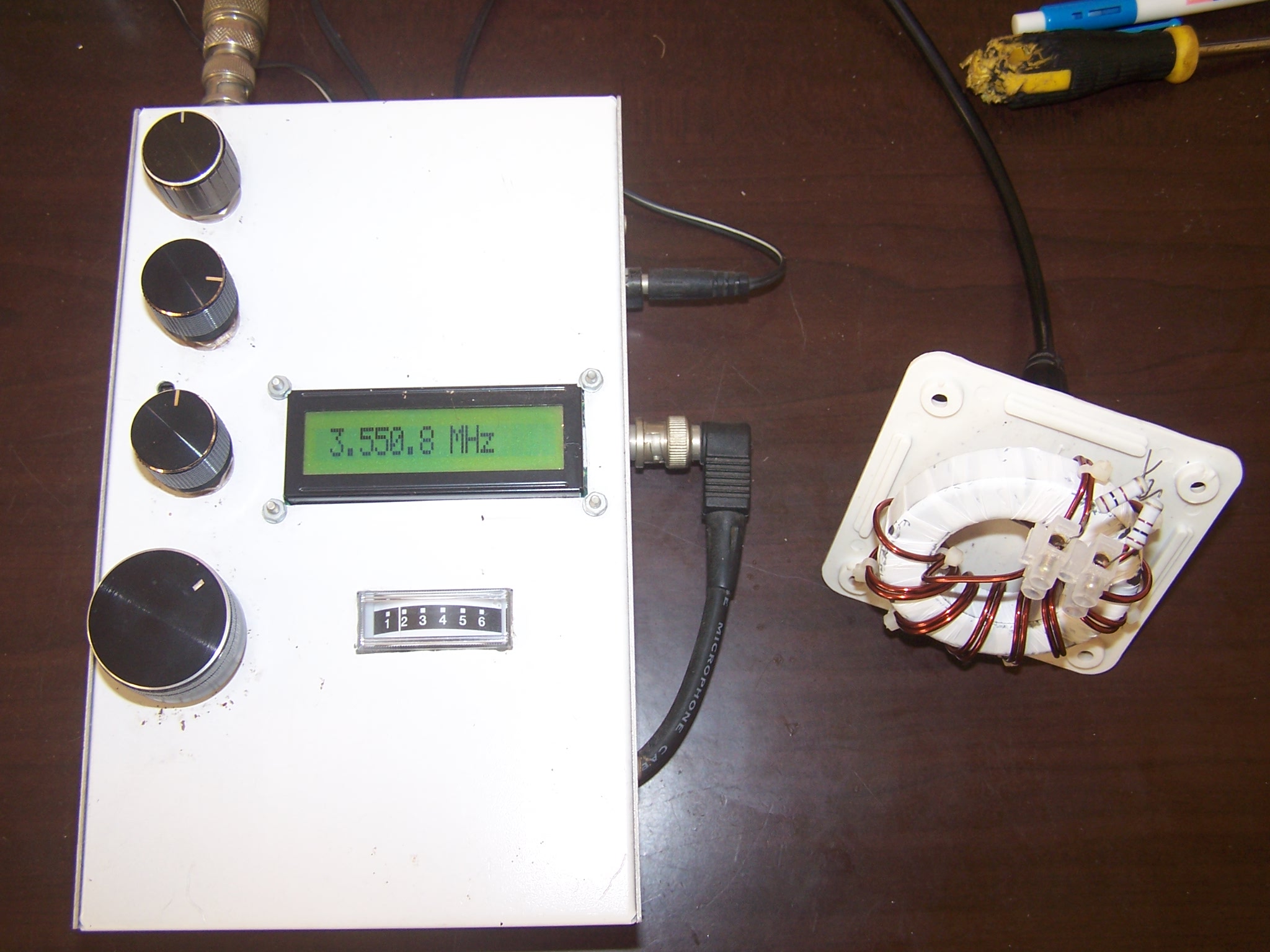 Mesure ANTAN du balun avec charge 200 ohms à 3,5 MHz