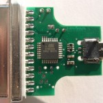 Convertisseur USB parallèle - dos PCB
