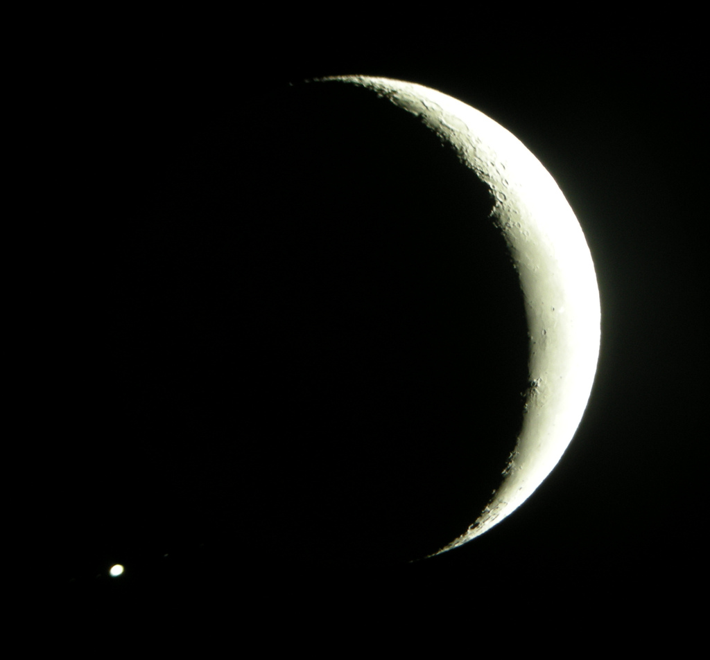 Occultation de Jupiter par la Lune 2012 - Photo Thomas Bresson