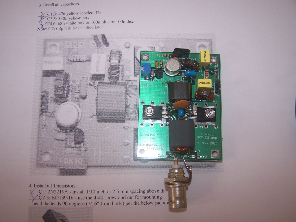 Montage d’un Amplificateur 5W classe C de chez